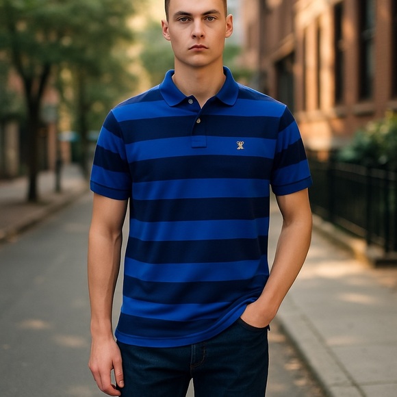 Ralph Lauren polo Navy And Blue Men’s Size Large - Picture 1 of 7